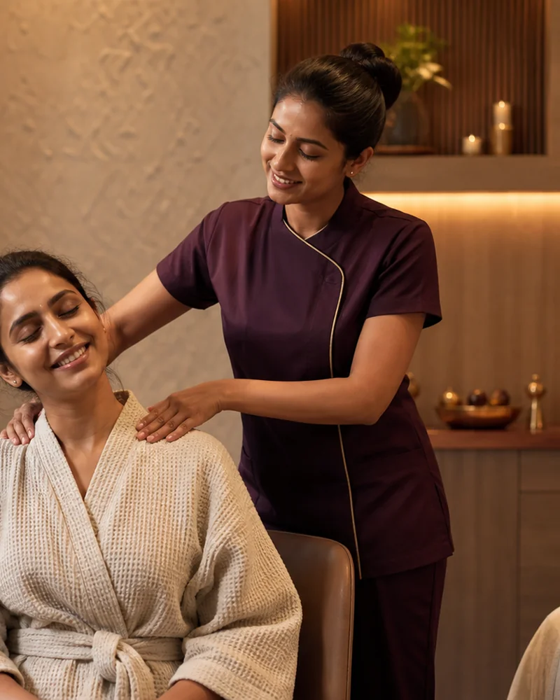 Relaxing shoulder massage
